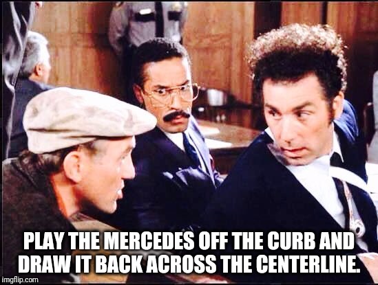 Stan The Caddy | PLAY THE MERCEDES OFF THE CURB AND DRAW IT BACK ACROSS THE CENTERLINE. | image tagged in tiger woods,pga tour,pga,golf,seinfeld,kramer | made w/ Imgflip meme maker