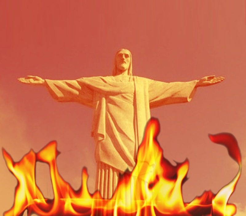 cristo redentor Blank Meme Template