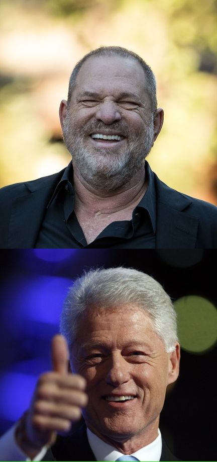 Harvey Weinstein and Bill Clinton Blank Meme Template