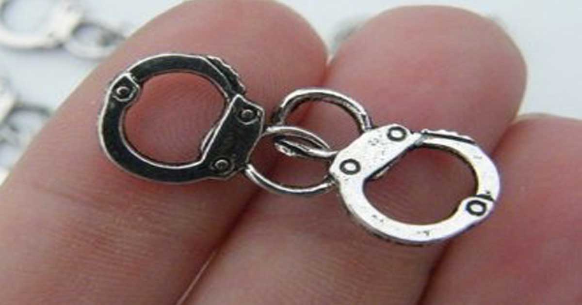 High Quality tiny handcuffs Blank Meme Template