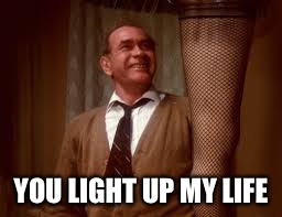 YOU LIGHT UP MY LIFE | image tagged in movie week,christmas story,memes | made w/ Imgflip meme maker