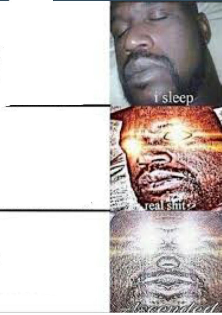High Quality ascended shaq Blank Meme Template