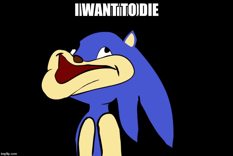 I WANT TO DIE | image tagged in derp | made w/ Imgflip meme maker