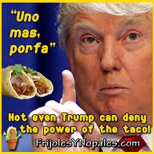 image tagged in trump,taco,power,mexican | made w/ Imgflip meme maker