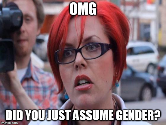 OMG DID YOU JUST ASSUME GENDER? | made w/ Imgflip meme maker