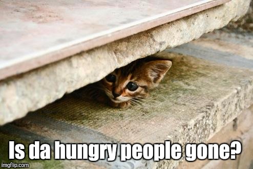 Is da hungry people gone? | made w/ Imgflip meme maker