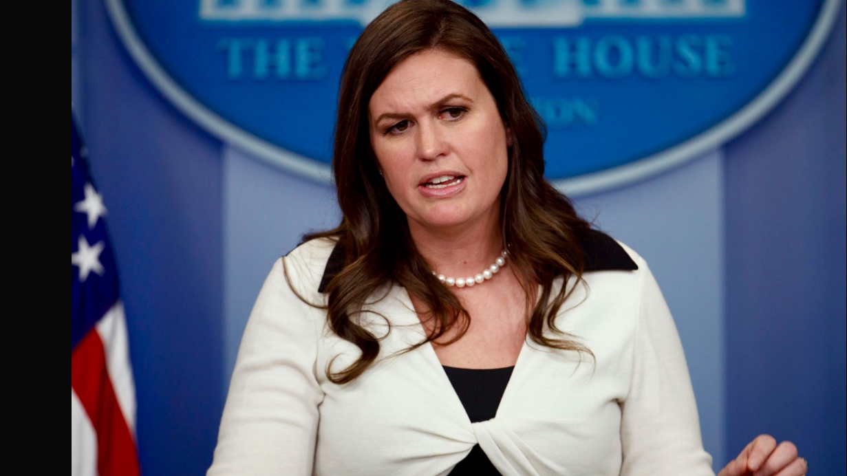 High Quality Sarah Sanders  Blank Meme Template