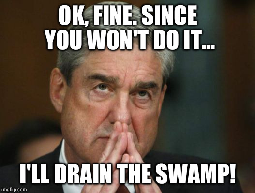 Drain the swamp | OK, FINE. SINCE YOU WON'T DO IT... I'LL DRAIN THE SWAMP! | image tagged in maga draintheswamp | made w/ Imgflip meme maker