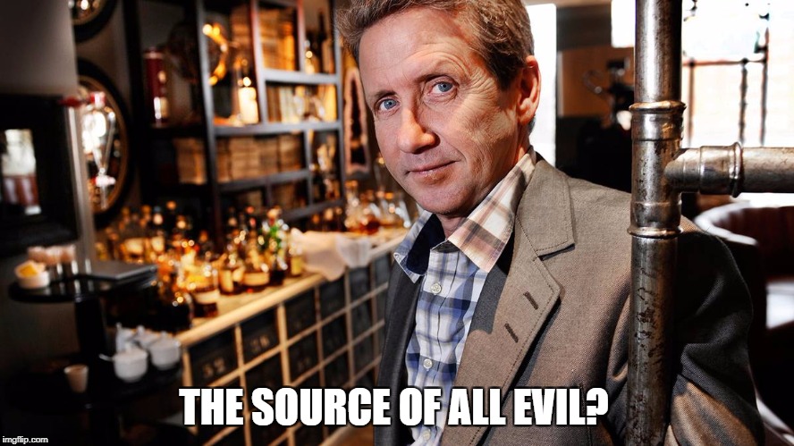 Martin Timell | THE SOURCE OF ALL EVIL? | image tagged in martin timell | made w/ Imgflip meme maker