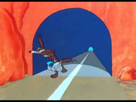 wile e coyote tunnel Blank Meme Template