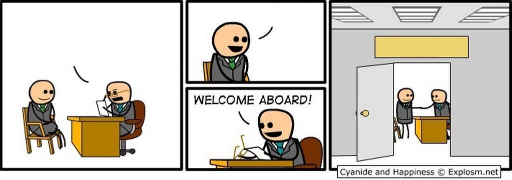 you're hired Blank Meme Template