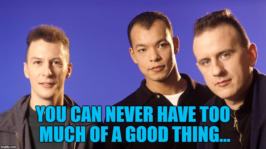 YOU CAN NEVER HAVE TOO MUCH OF A GOOD THING... | made w/ Imgflip meme maker