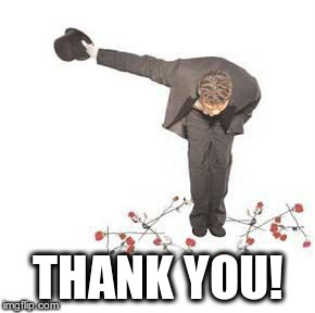 Thank  You | THANK YOU! | image tagged in thank  you | made w/ Imgflip meme maker
