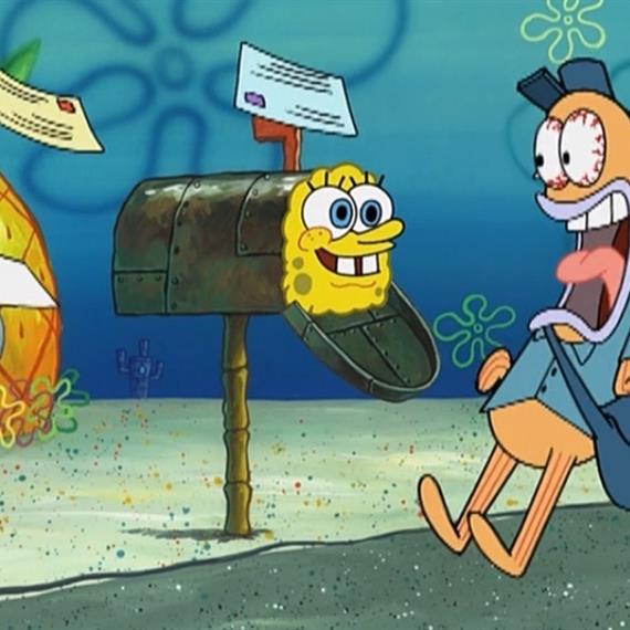 High Quality Spongebob Mailbox Blank Meme Template