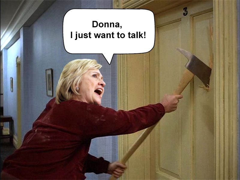 Hillary reacts to Donna Brazile book Blank Meme Template