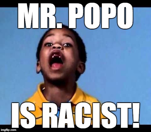 MR. POPO IS RACIST! | made w/ Imgflip meme maker