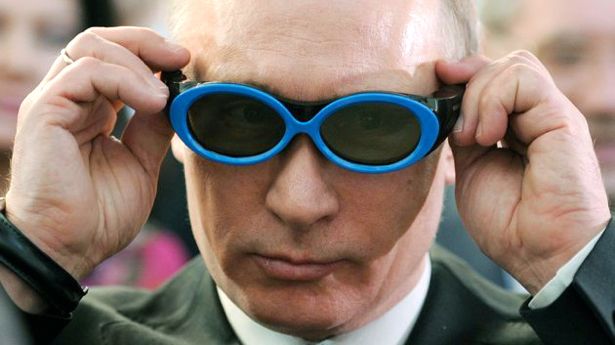 High Quality Putin with glasses Blank Meme Template