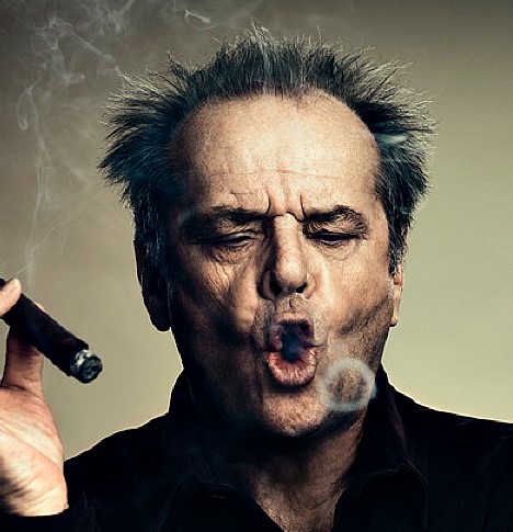 High Quality Jack Nicholson Cigar Blank Meme Template