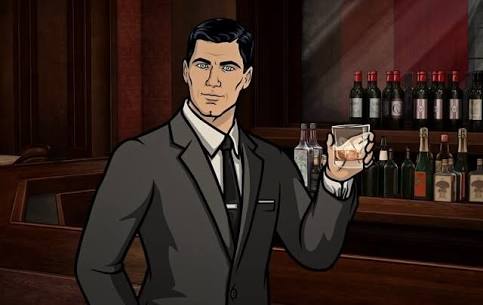 High Quality Archer drinking  Blank Meme Template