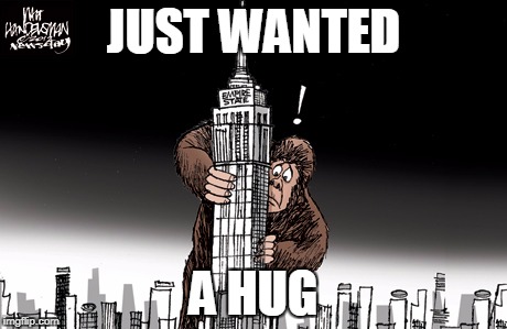 JUST WANTED A HUG | made w/ Imgflip meme maker