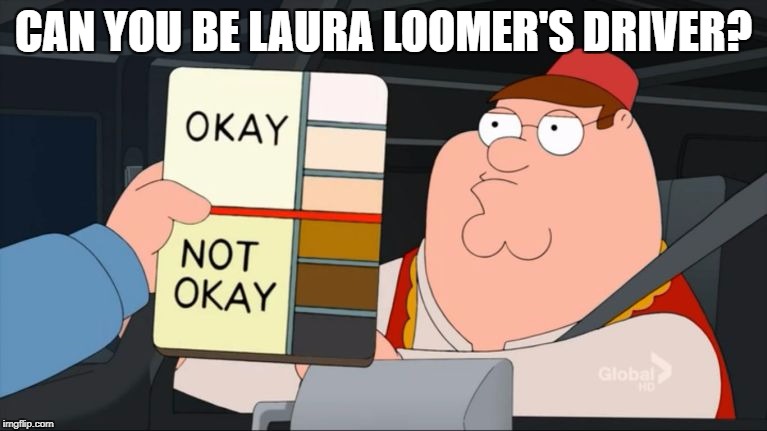 peter griffin color chart CAN YOU BE LAURA LOOMER'S DRIVER? image tagg...