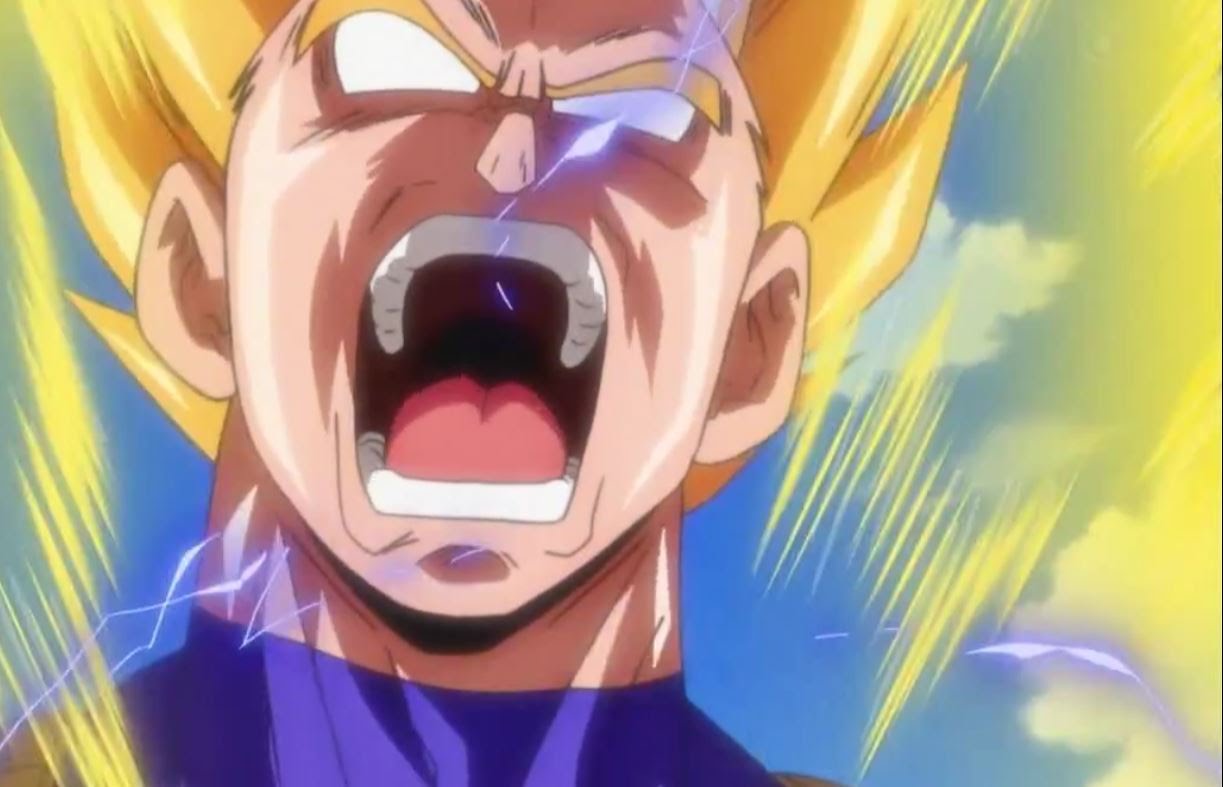 High Quality Vegeta rage Blank Meme Template