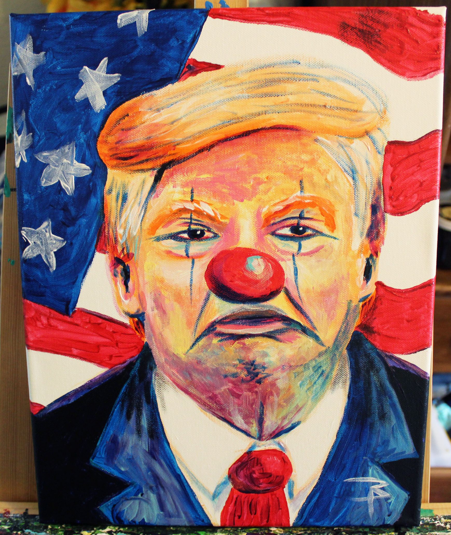 High Quality Clown Trump Blank Meme Template