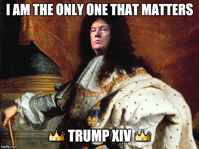 I AM THE ONLY ONE THAT MATTERS; 👑 TRUMP XIV 👑 | image tagged in trump xiv | made w/ Imgflip meme maker