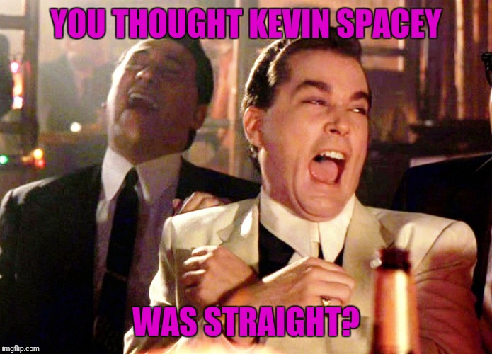 Good Fellas Hilarious | YOU THOUGHT KEVIN SPACEY; WAS STRAIGHT? | image tagged in memes,good fellas hilarious | made w/ Imgflip meme maker