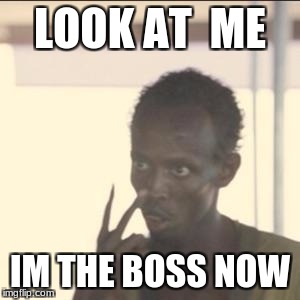 Look At Me | LOOK AT  ME; IM THE BOSS NOW | image tagged in memes,look at me | made w/ Imgflip meme maker