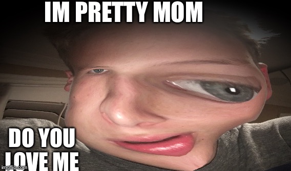 IM PRETTY MOM; DO YOU LOVE ME | image tagged in memes | made w/ Imgflip meme maker