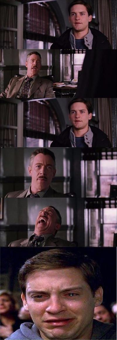 Peter Parker Longer Blank Meme Template
