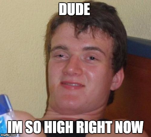 10 Guy Meme | DUDE; IM SO HIGH RIGHT NOW | image tagged in memes,10 guy | made w/ Imgflip meme maker