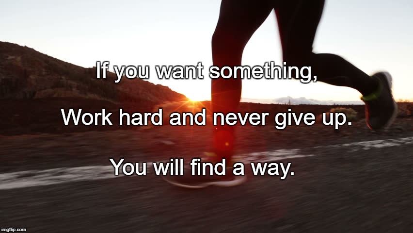 Perserverance | If you want something, Work hard and never give up. You will find a way. | image tagged in perserverance | made w/ Imgflip meme maker