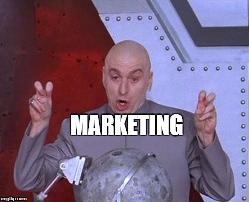 Dr Evil Laser Meme | MARKETING | image tagged in memes,dr evil laser | made w/ Imgflip meme maker