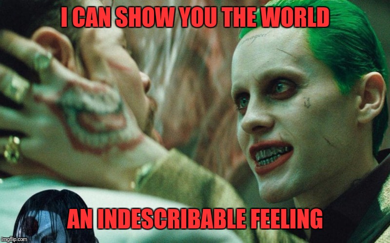 i want to show you | I CAN SHOW YOU THE WORLD; AN INDESCRIBABLE FEELING | image tagged in i want to show you | made w/ Imgflip meme maker