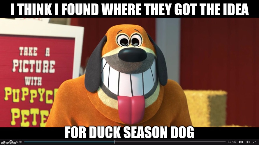 HELP HE KILLED JACK! | I THINK I FOUND WHERE THEY GOT THE IDEA; FOR DUCK SEASON DOG | image tagged in duck season,horror,boss baby | made w/ Imgflip meme maker