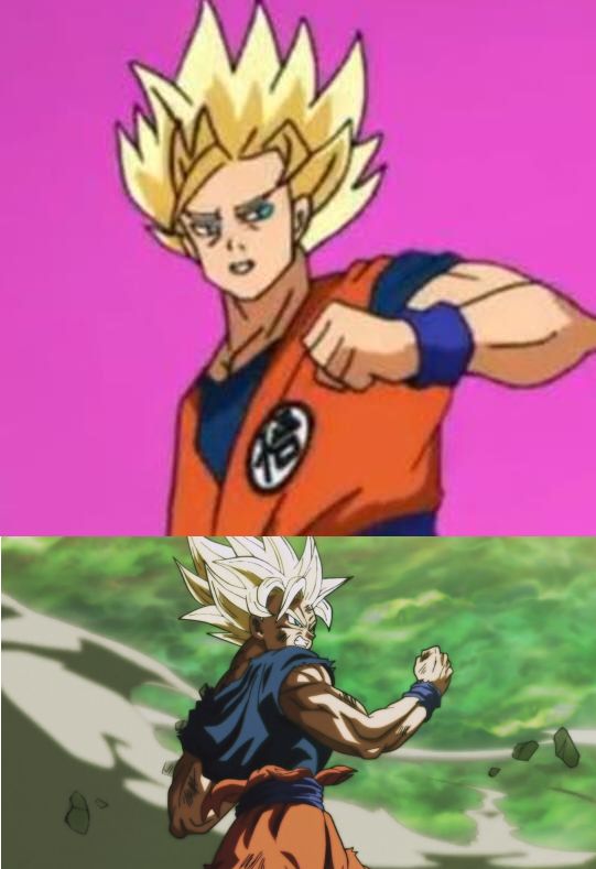 High Quality goku before after Blank Meme Template