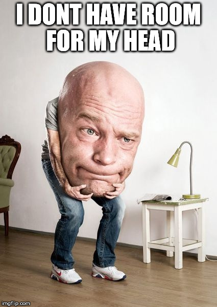 Bowling Ball Head Man | I DONT HAVE ROOM FOR MY HEAD | image tagged in bowling ball head man | made w/ Imgflip meme maker