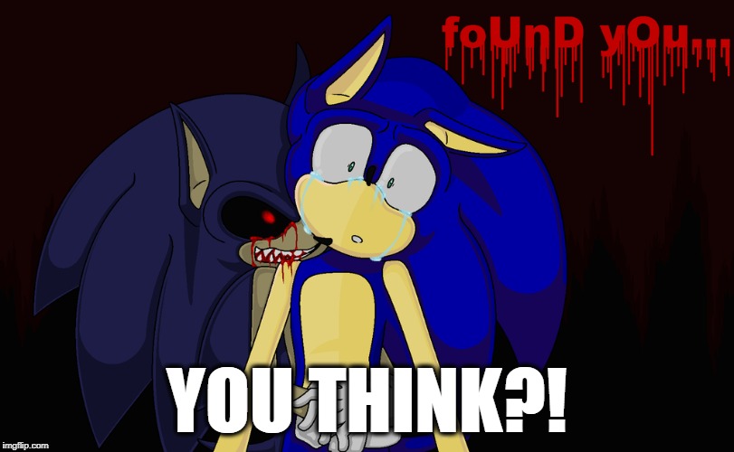 Bruh | YOU THINK?! | image tagged in sonic derp | made w/ Imgflip meme maker