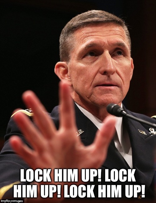 Crooked Mike Flynn  | image tagged in crooked mike flynn,russia,putin,donald trump,lock him up | made w/ Imgflip meme maker