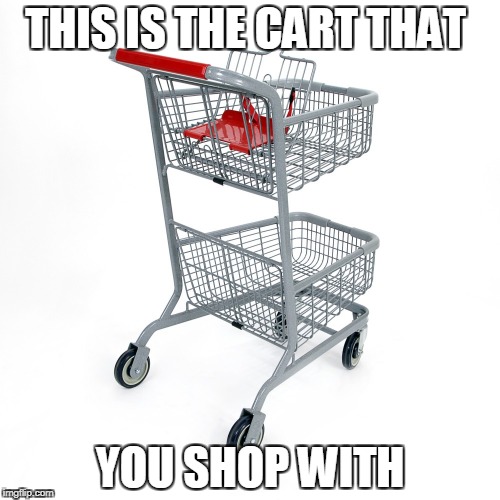 Wimps shopping cart | THIS IS THE CART THAT; YOU SHOP WITH | image tagged in wimpshoppingcart,shoppingwimp | made w/ Imgflip meme maker