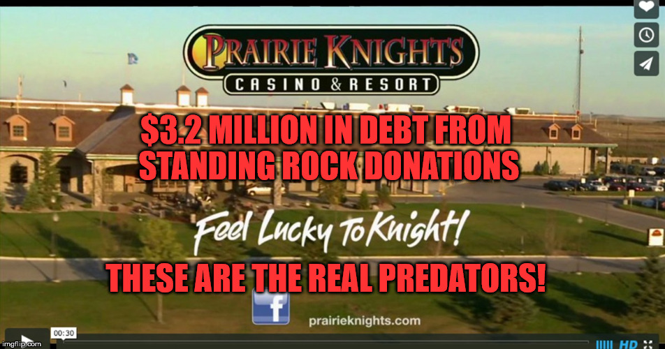 $3.2 MILLION IN DEBT FROM STANDING ROCK DONATIONS; THESE ARE THE REAL PREDATORS! | image tagged in pkc | made w/ Imgflip meme maker