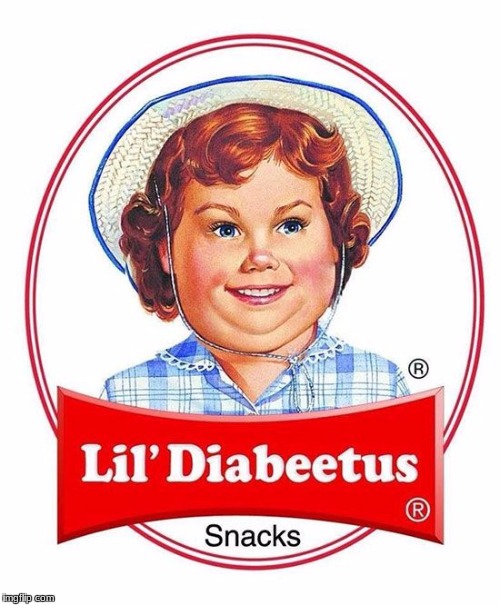 Lil Diabeetus snacks | image tagged in diabeetus | made w/ Imgflip meme maker