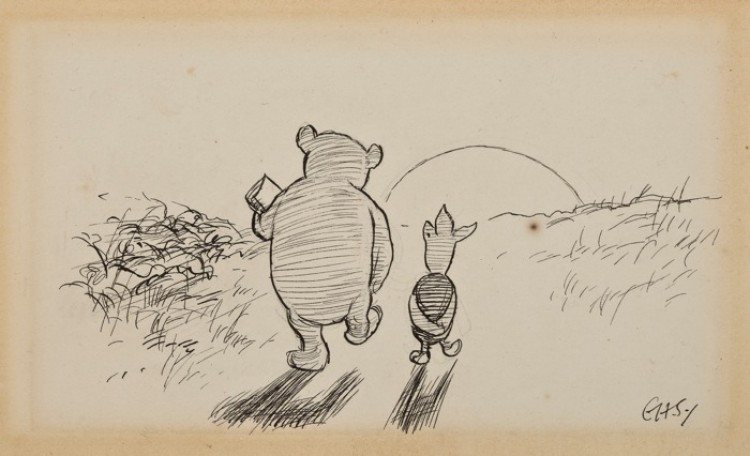 Pooh and Piglet Blank Meme Template