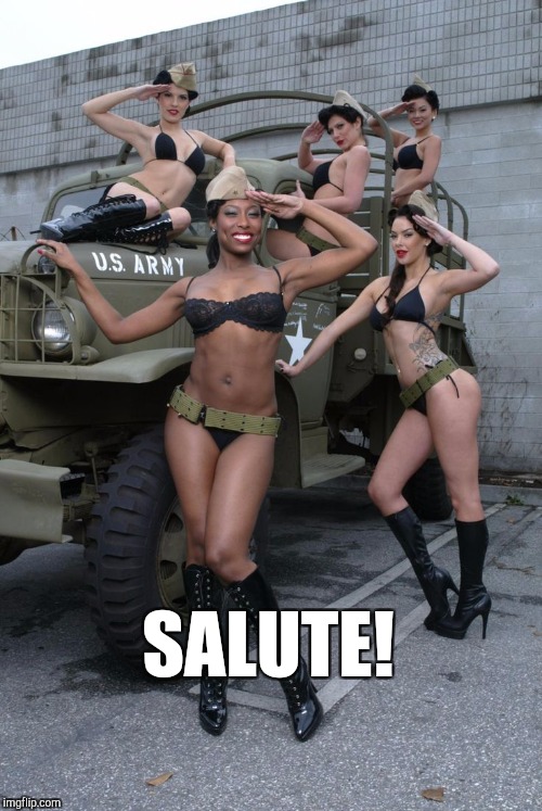 SALUTE! | image tagged in graffiti | made w/ Imgflip meme maker