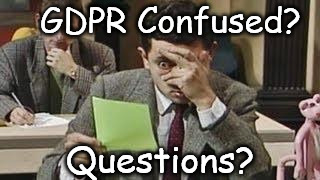 Mr bean exam | GDPR Confused? Questions? | image tagged in mr bean exam | made w/ Imgflip meme maker