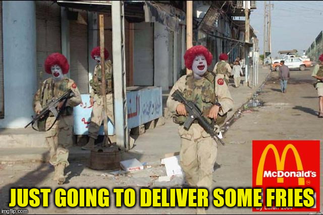 JUST GOING TO DELIVER SOME FRIES | made w/ Imgflip meme maker