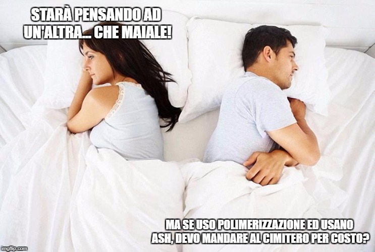 STARÀ PENSANDO AD UN'ALTRA... CHE MAIALE! MA SE USO POLIMERIZZAZIONE ED USANO ASH, DEVO MANDARE AL CIMITERO PER COSTO? | made w/ Imgflip meme maker