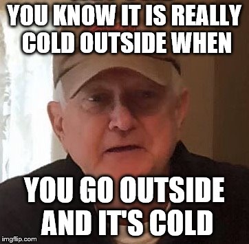Dan For Memes | YOU KNOW IT IS REALLY COLD OUTSIDE WHEN; YOU GO OUTSIDE AND IT'S COLD | image tagged in dan for memes | made w/ Imgflip meme maker